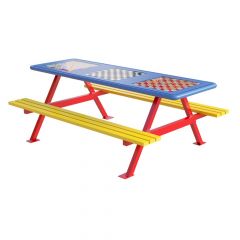 Junior Picnic Bench with Games Top