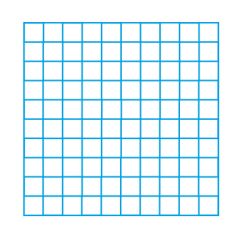 10 x 10 Blank Grid Single Colour