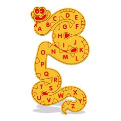 Alphabet Snake Wall Play Panel 12mm TC