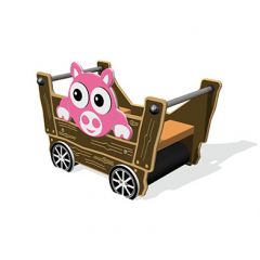 Tractor Trailer with Pig