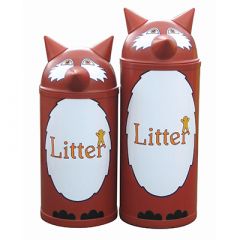 Large Fox Litter Bin