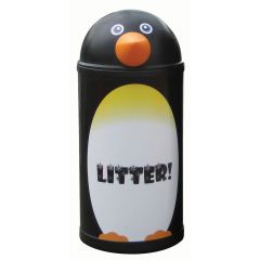 Small Penguin Litter Bin