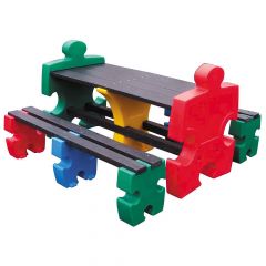 Jigsaw Table and 2 x Four Person Jigsaw Bench