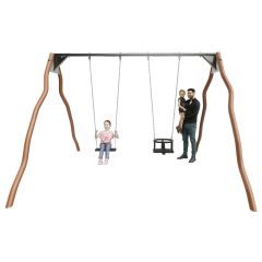 Madera Double swing 1x flat seat and 1x toddler seat