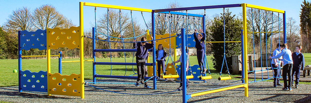 Bespoke Cube Trim Trail Course for St Vincent's Primary School in Warrington 